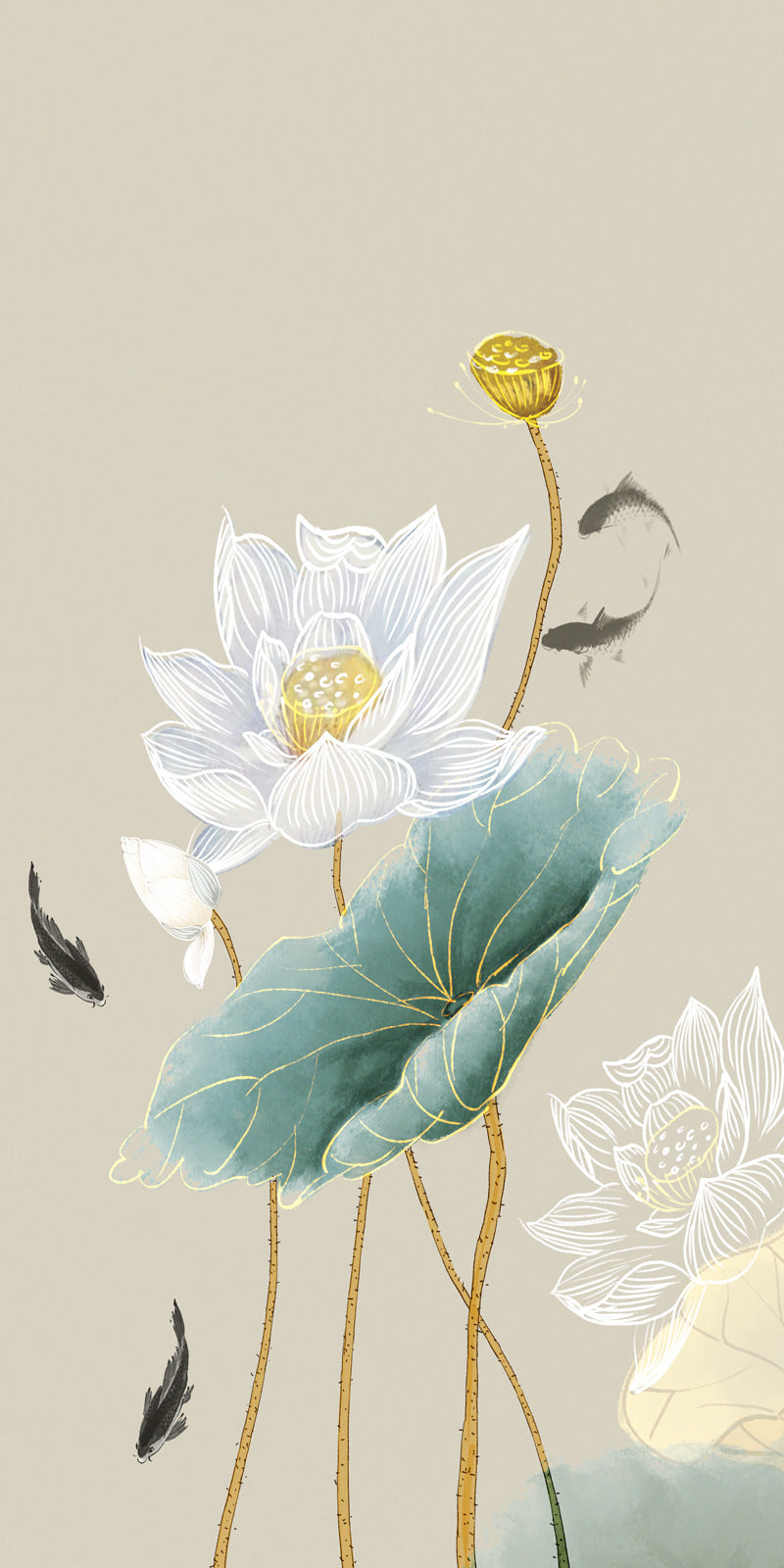 Quadro Fiori Asiatici