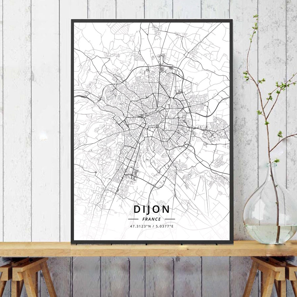 Poster mappa città