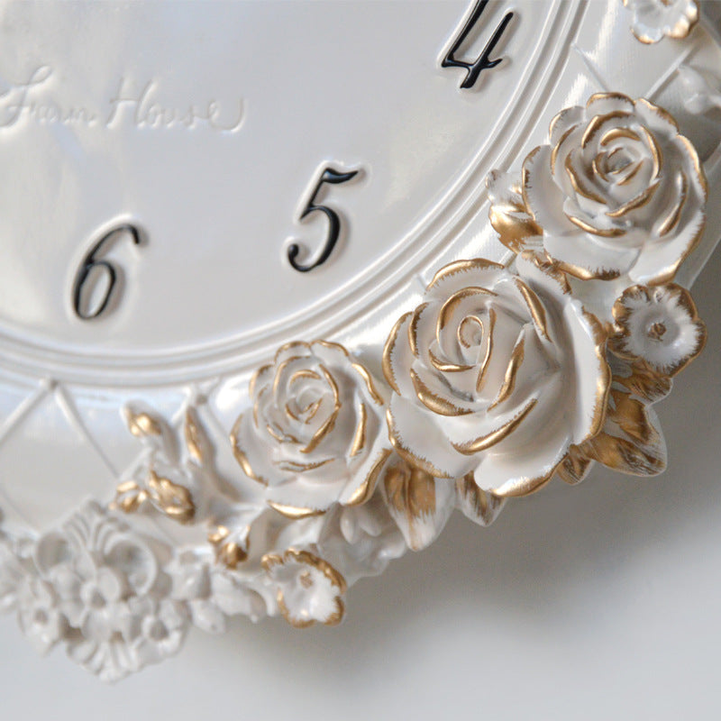 Orologio da parete Rose barocco