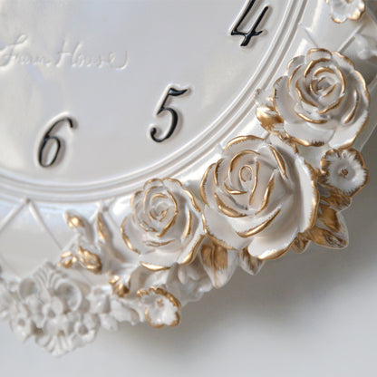 Orologio da parete Rose barocco
