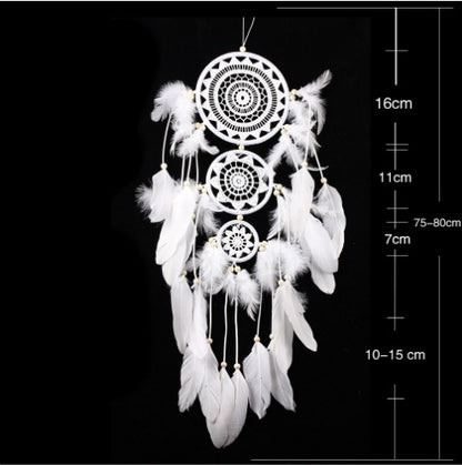 Acchiappasogni pizzo tre anelli