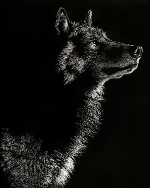 Quadro Bianco Nero Animali