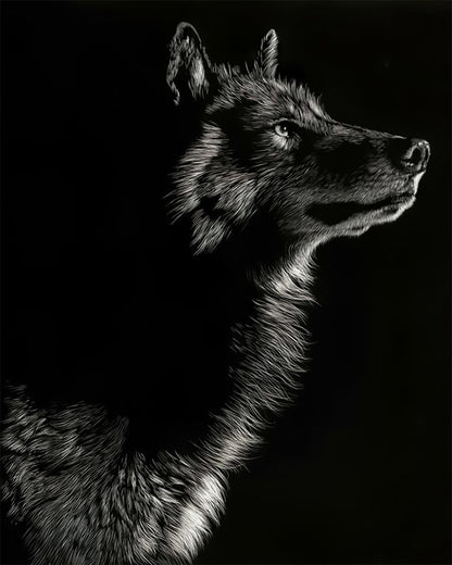 Quadro Bianco Nero Animali