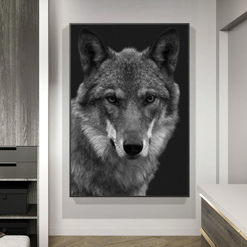 Quadro Lupo Acquerello