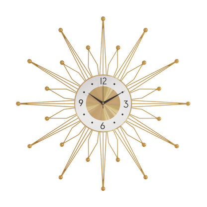 Orologio da parete Sole raggi oro orologio