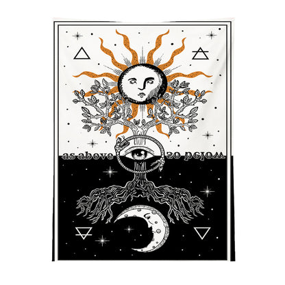 Panno decorativo sole-luna
