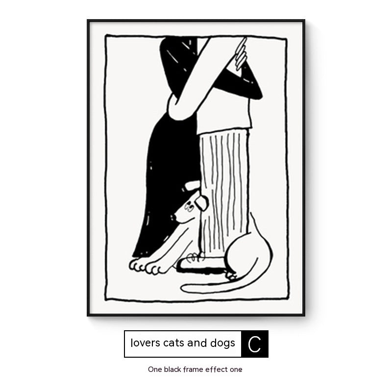 Quadro cani e gatti