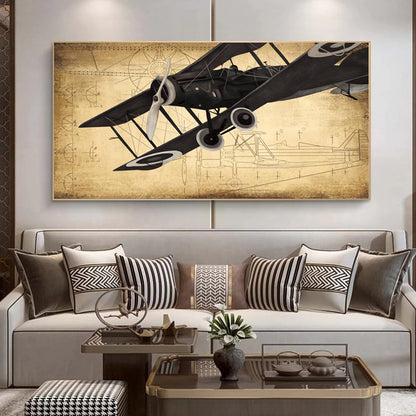Poster aereo vintage