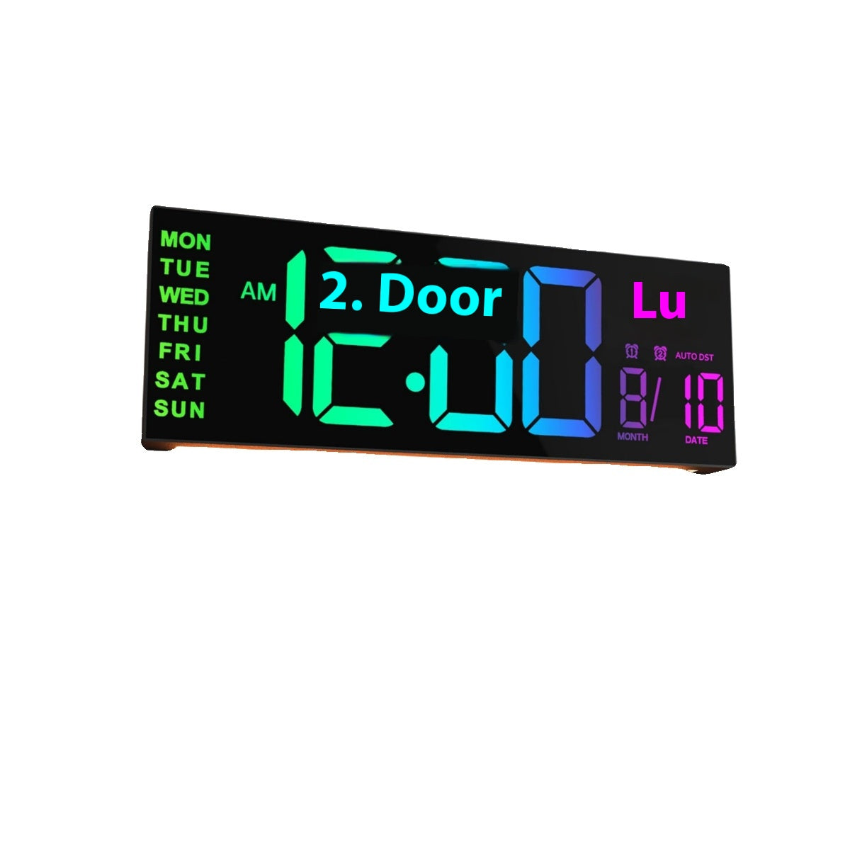 Orologio da parete LED neon