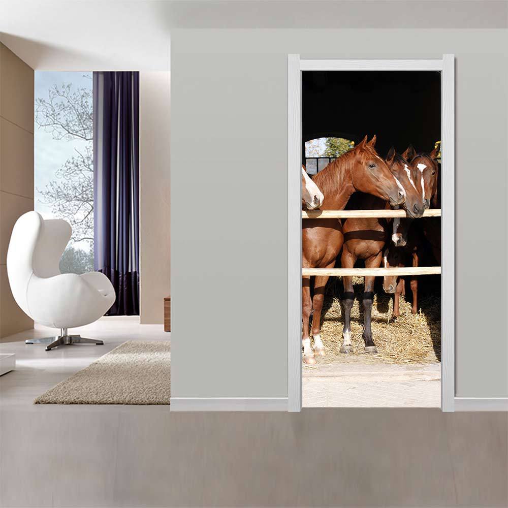 Adesivo 3D per porta