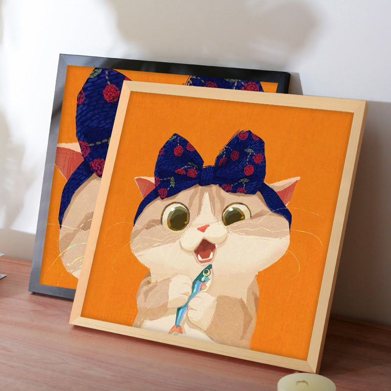 Quadro fai-da-te - Gatto cartoon