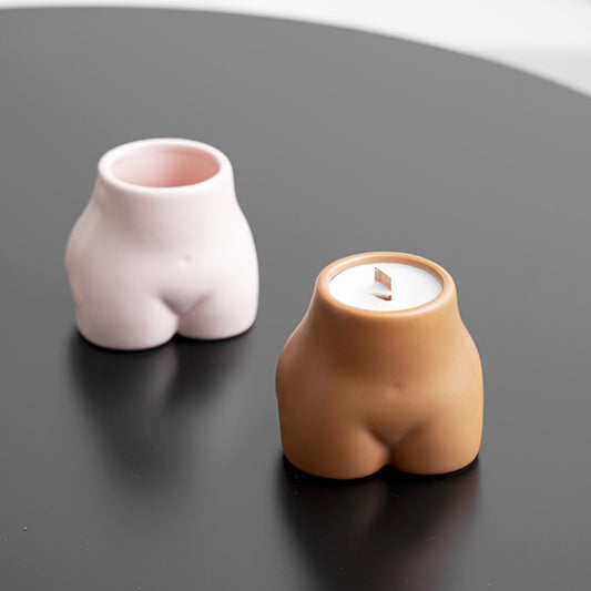 Candela profumata busto ceramica