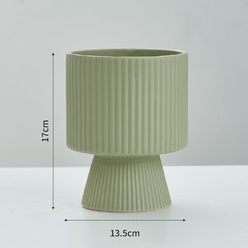 Vaso ceramica righe