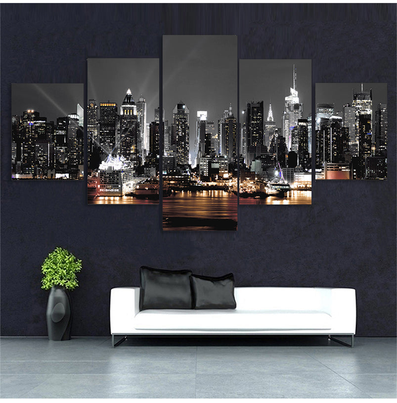 Tela Skyline Notturna