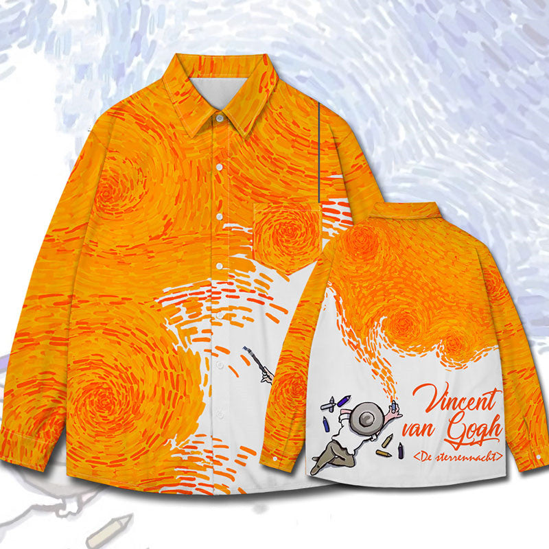 Camicia stampa totale dipinto