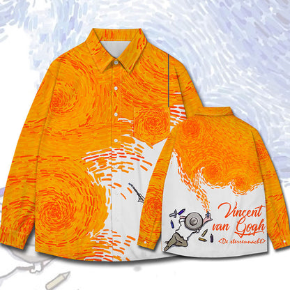Camicia stampa totale dipinto