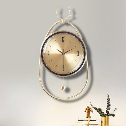 Orologio da parete Cervo dorato