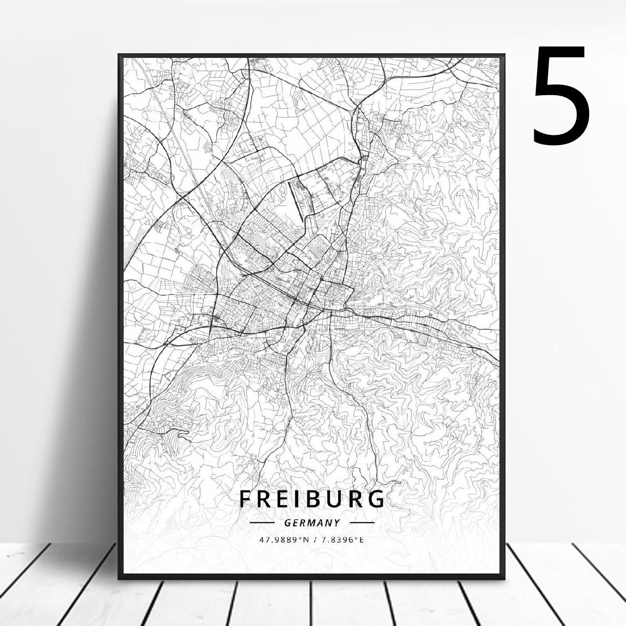 Poster Mappa Germania