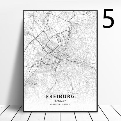 Poster Mappa Germania