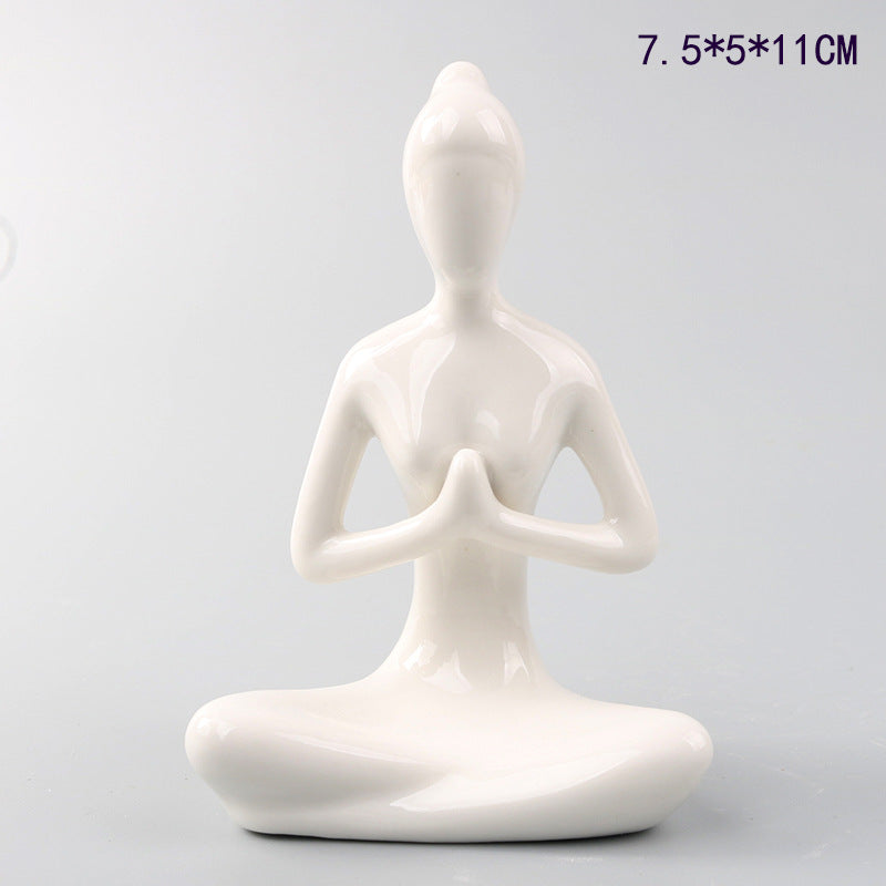 Scultura ragazza yoga