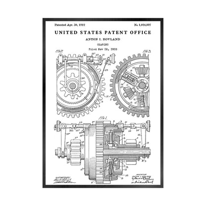 Quadro ingranaggi industriale