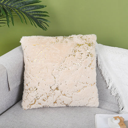 Cuscino peluche dorato