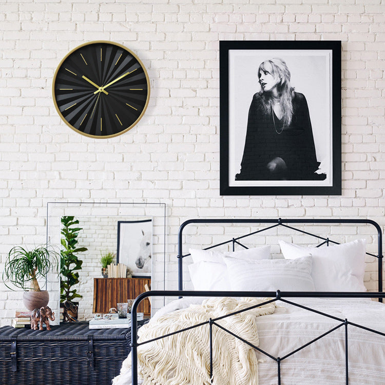 Orologio da parete Raggi art déco oro