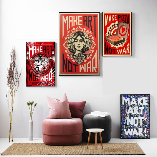 Quadro su tela Pop art politico