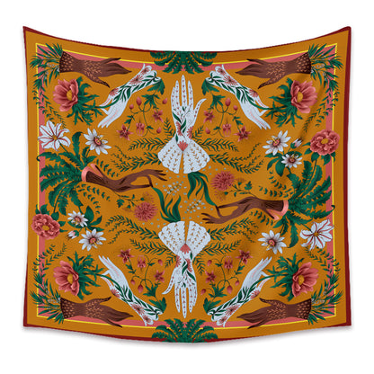 Arazzo fiore e teschio