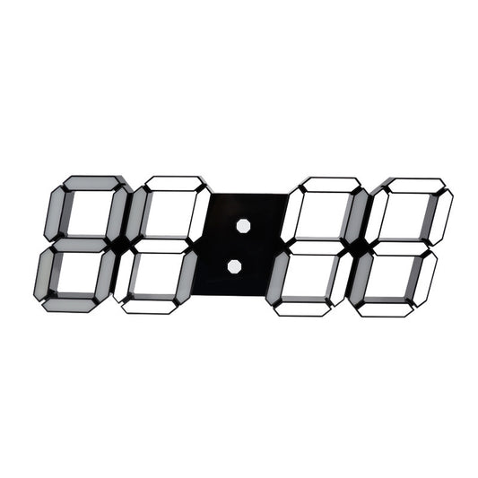 Orologio da parete LED bianco nero