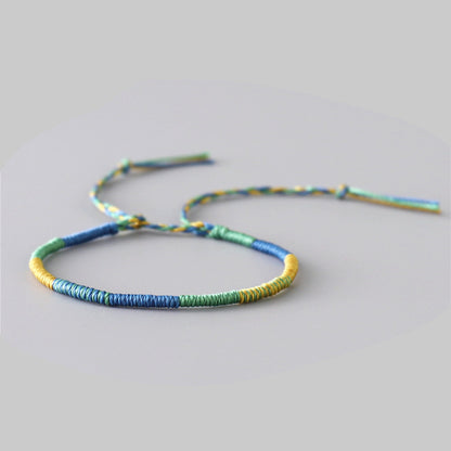Bracciale intrecciato mosaico