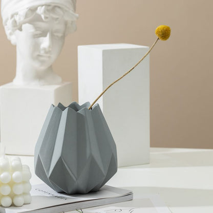 Vaso ceramica origami