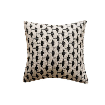 Federa jacquard bianco nero