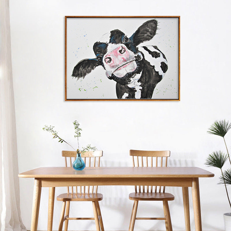Quadro Bianco e Nero Mucca