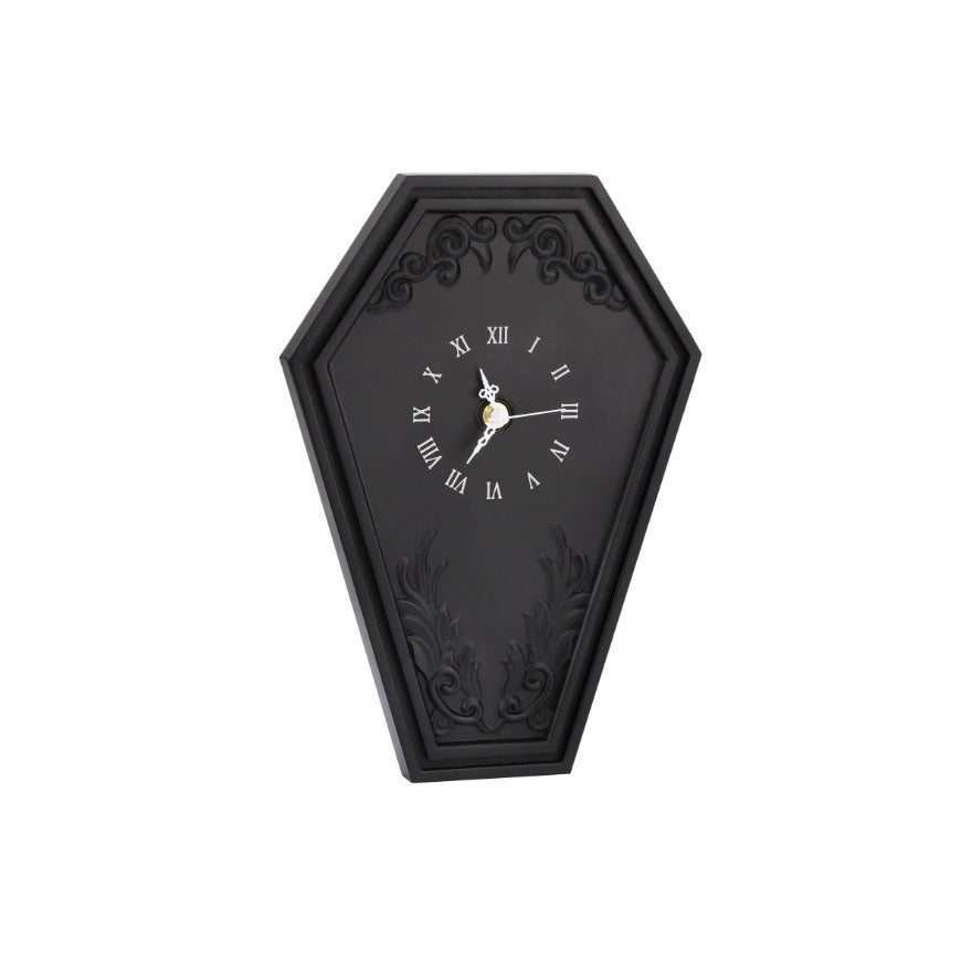 Orologio da parete Bara gotica nera