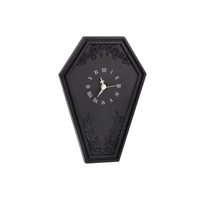 Orologio da parete Bara gotica nera
