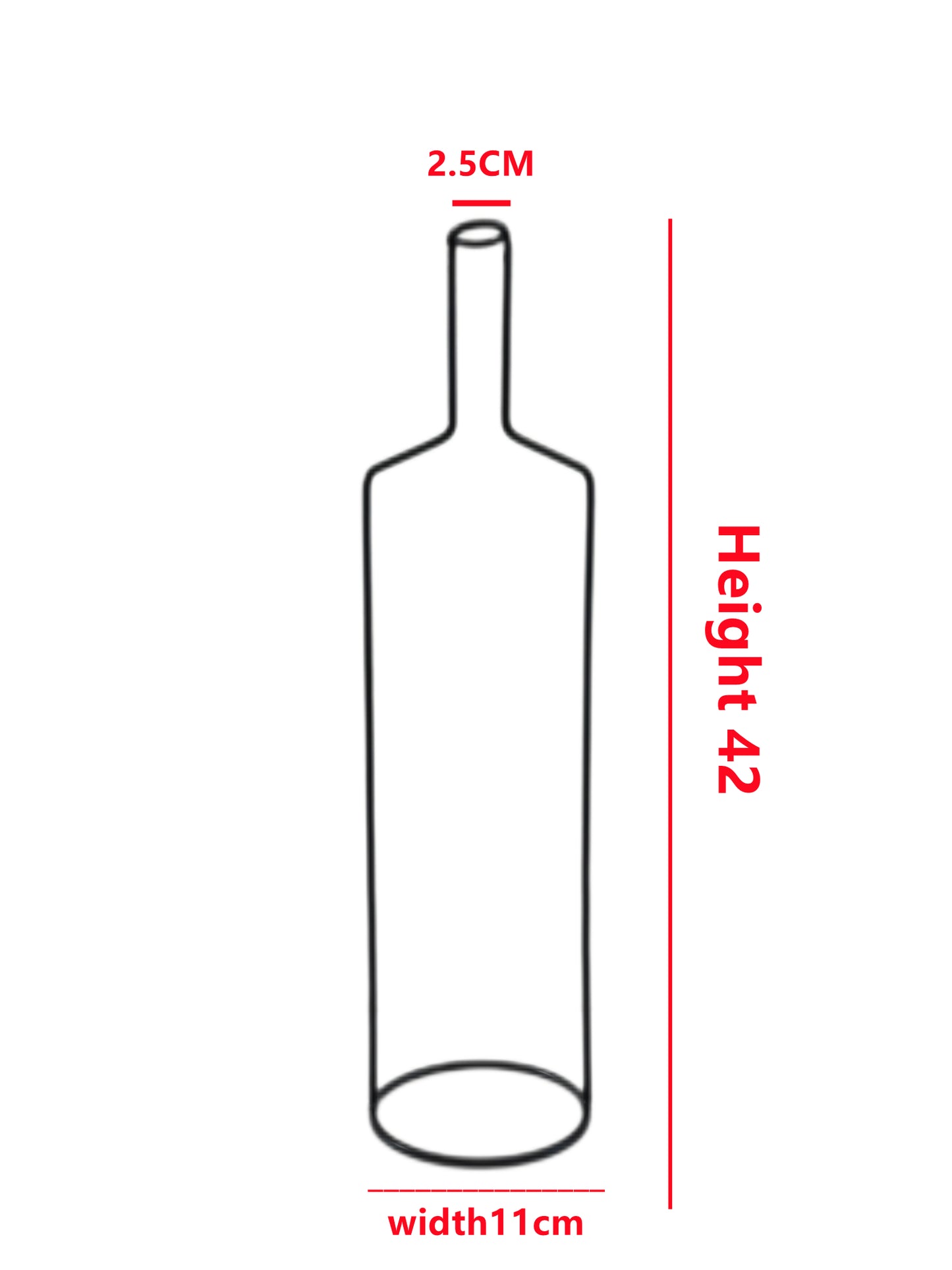 Vaso di ferro con linee