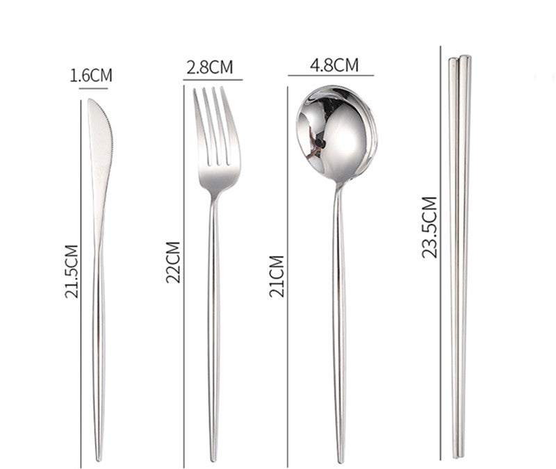 Set posate acciaio inox