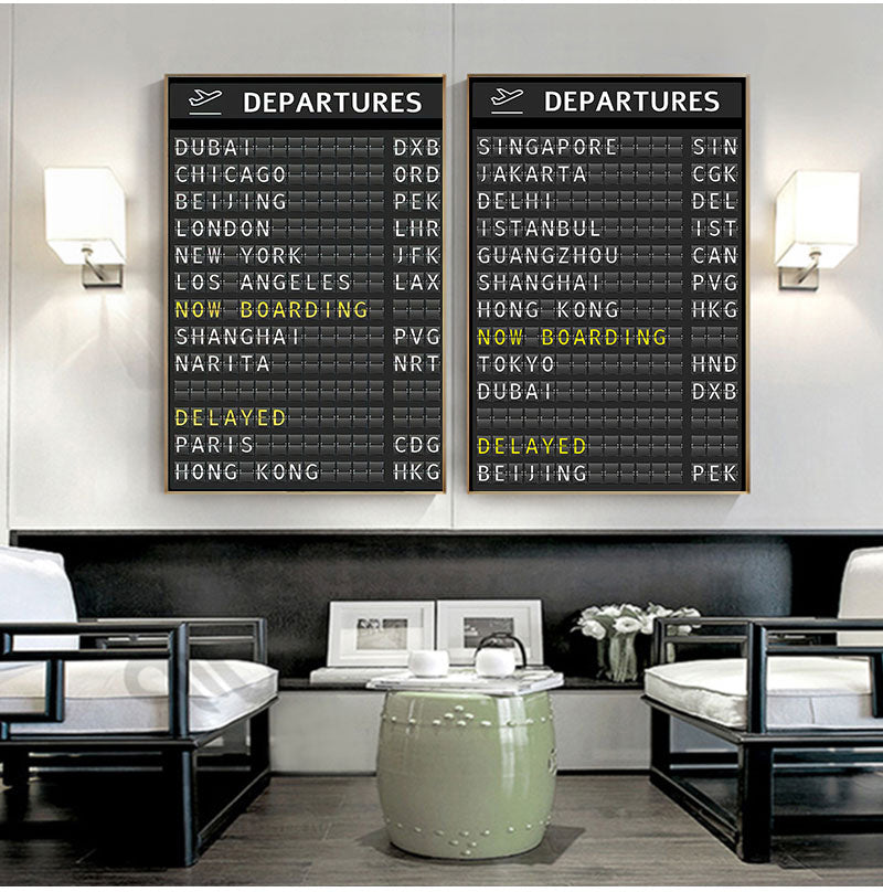 Quadro Tabellone aeroporto