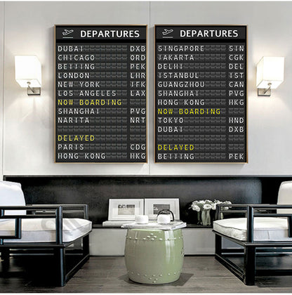 Quadro Tabellone aeroporto