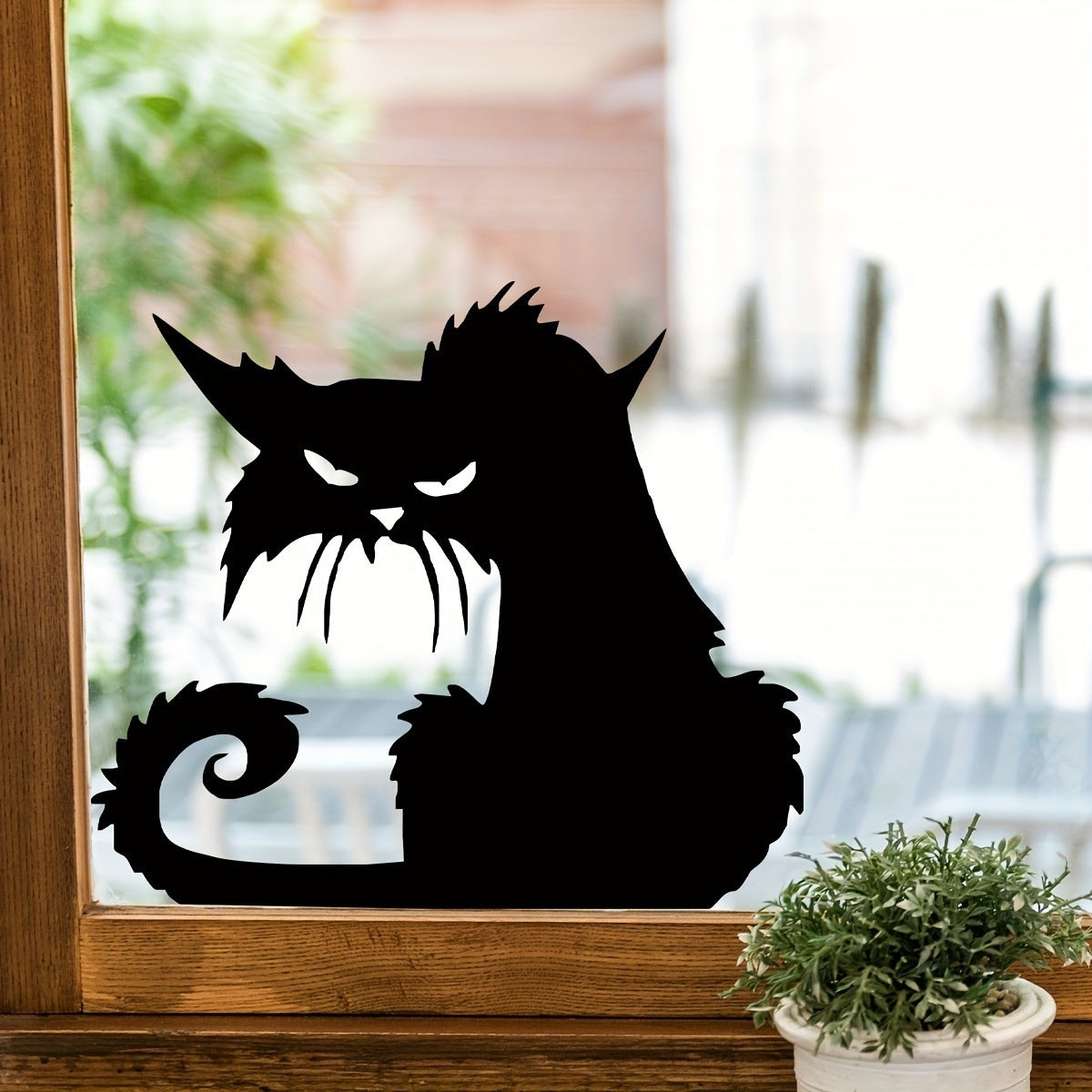 Adesivo Gatto Nero Halloween