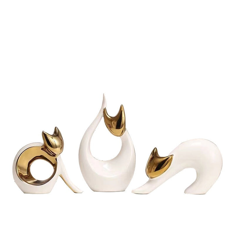 Gatto della fortuna ceramica