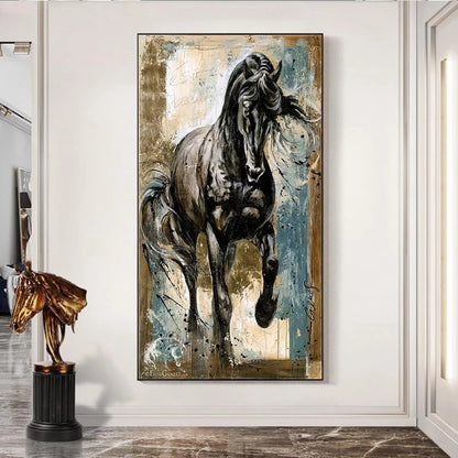 Quadro cavalli nordico