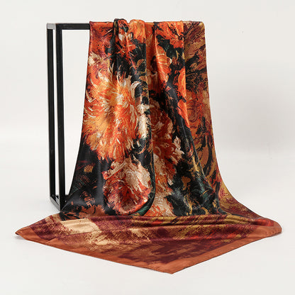 Foulard seta stampa artistica