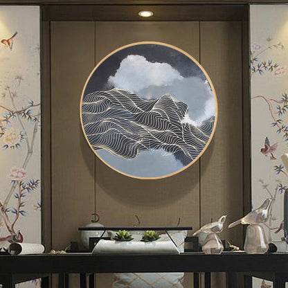 Quadro in MDF Montagne stile cinese
