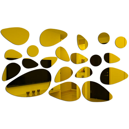 Specchio murale 3D pietre