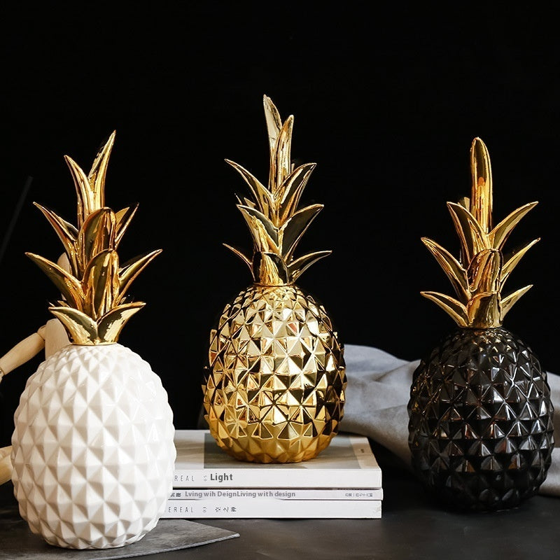Ananas decorativo in ceramica
