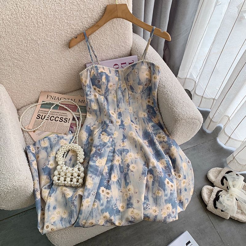 Vestito stampa fiori dipinti