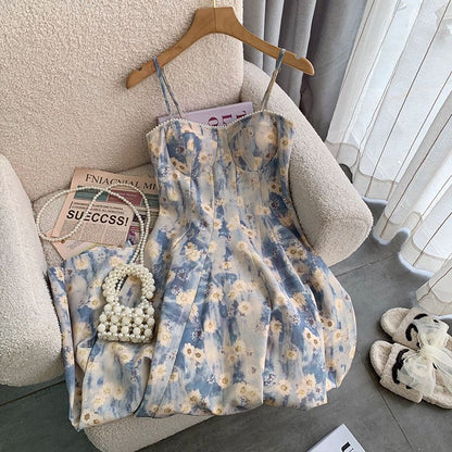Vestito stampa fiori dipinti