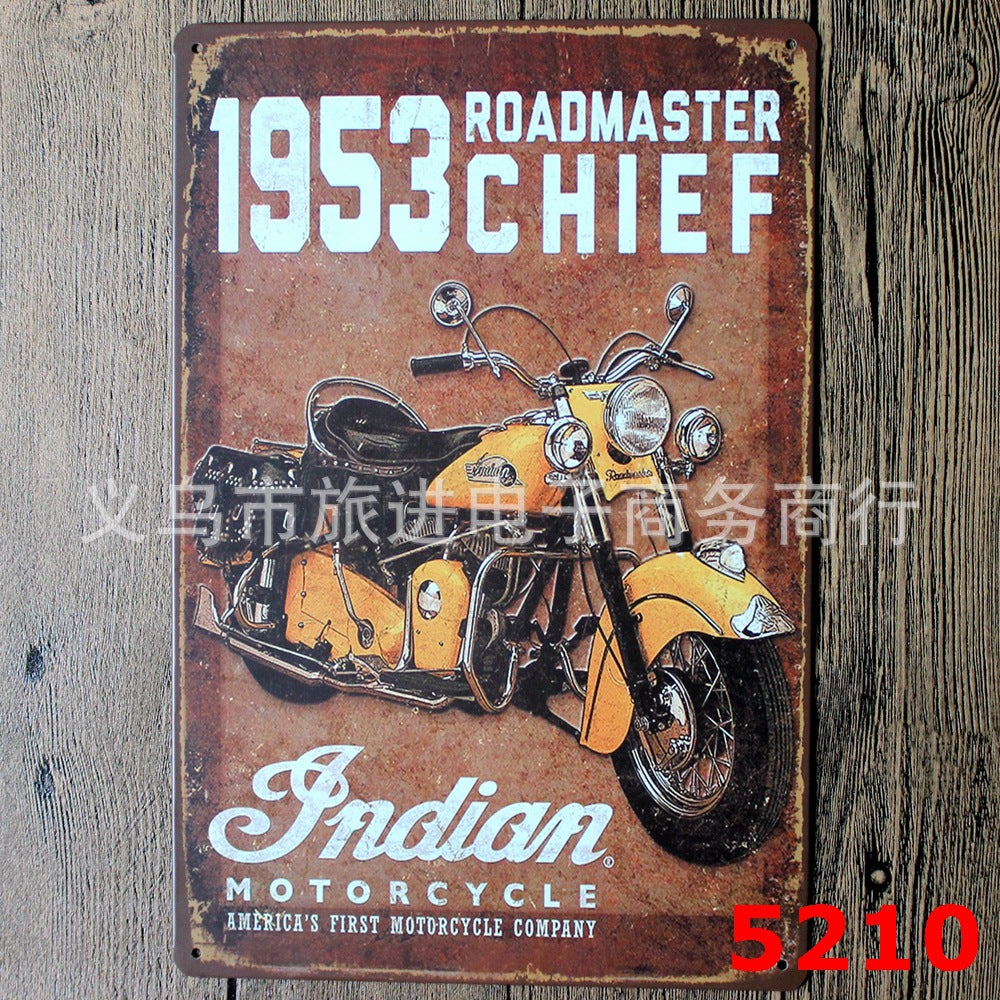 Decorazione motocicletta retrò